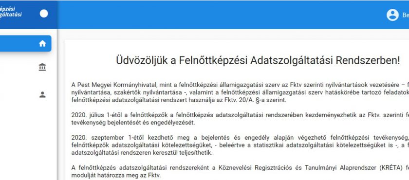 ITM TÁJÉKOZTATÁS A MEGÚJULT FELNŐTTKÉPZÉSI RENDSZERRŐL